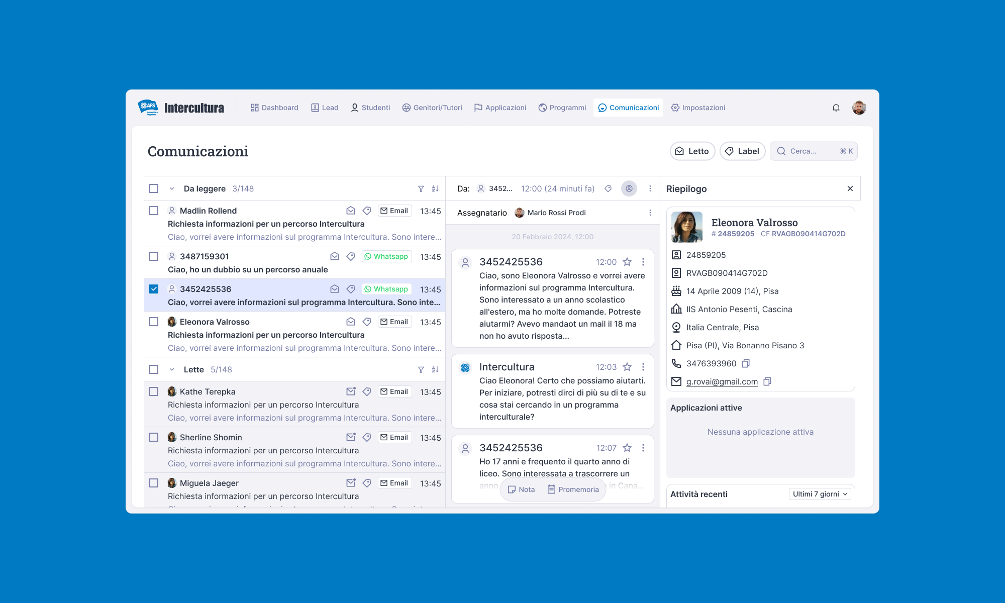 Intercultura: a tailor made CRM with superpowers
