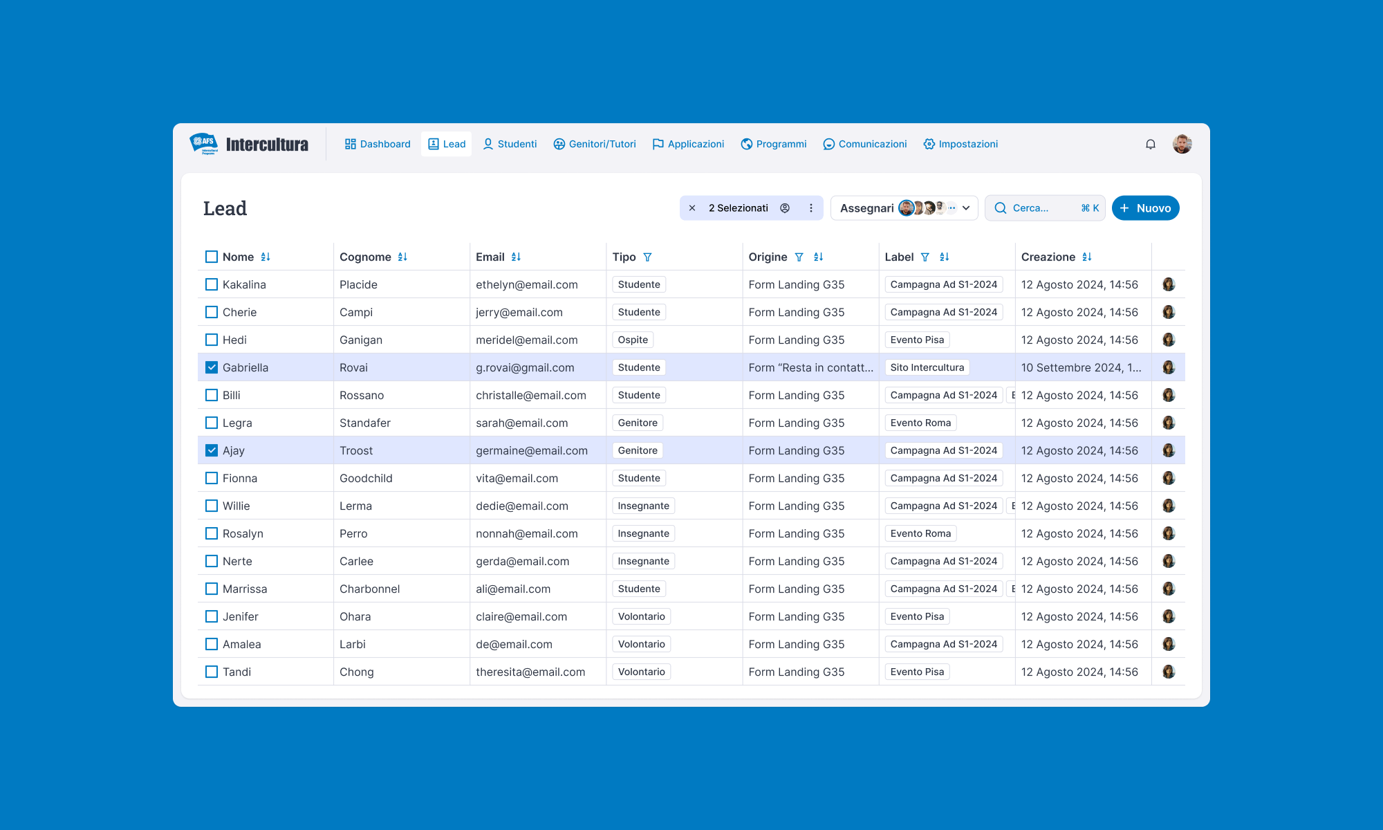 Intercultura: a tailor made CRM with superpowers